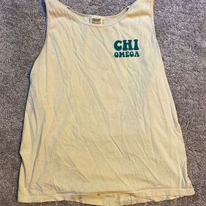 2015 Chi Omega parents weekend tank top